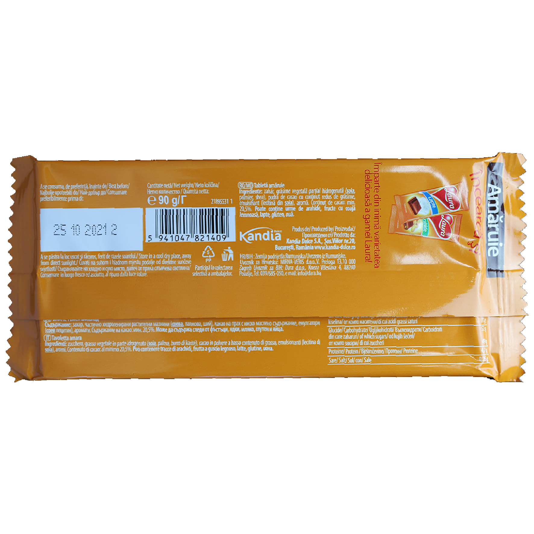 Ciocolată Laura- 90g- Amăruie - Image 2