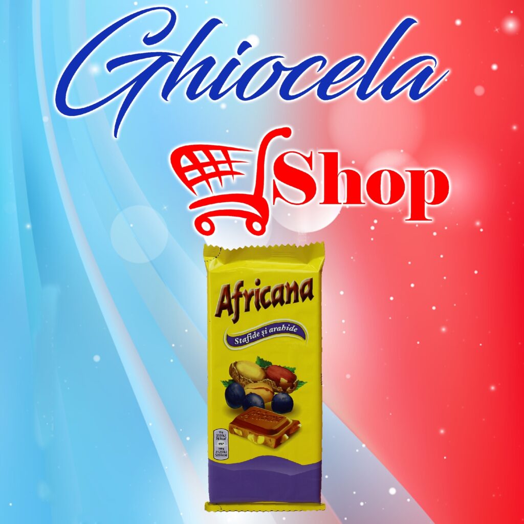 Ciocolată Afircana- 90g- Stafide și arahide