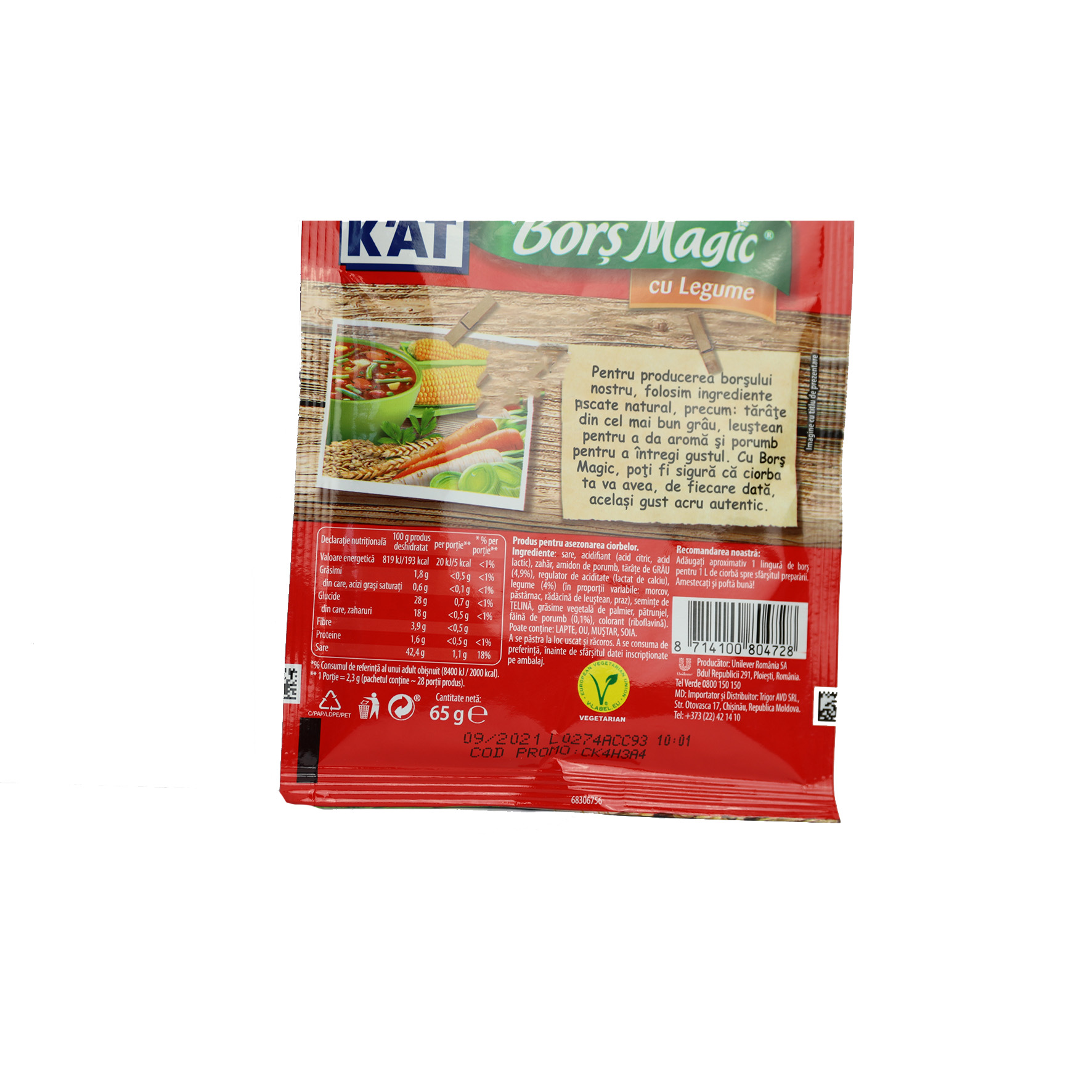 Deli Kat-Borș Magic Cu Legume-65G - Image 2