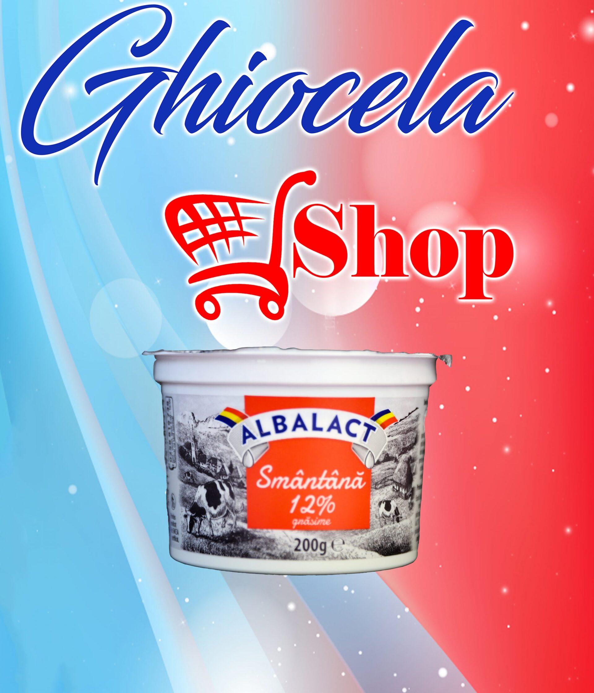 Smântână-200 G-Albalact 12% Grasime