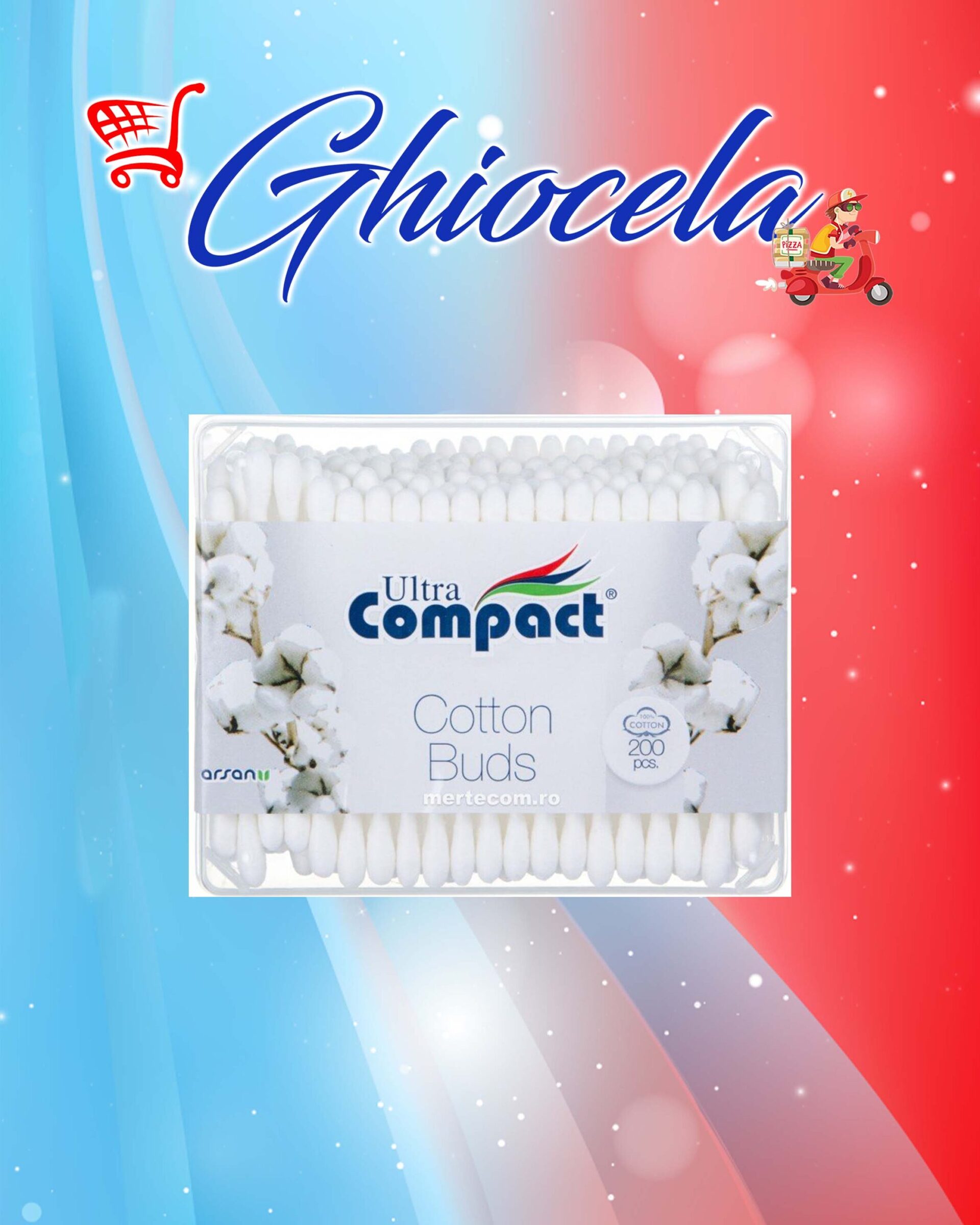 Betisoare de urechi Ultra Compact 200buc.